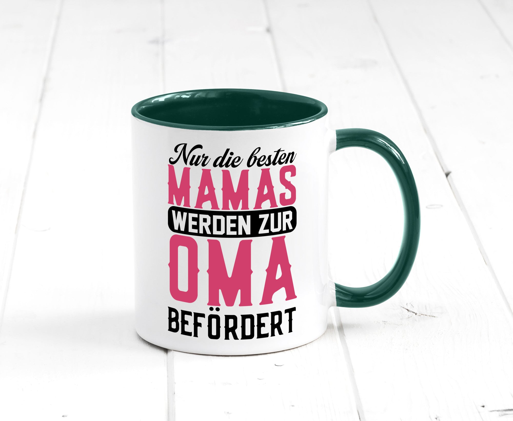 Beste Mama wird zur Oma befördert | Großmutter lustiger Spruch Geschenk Familie