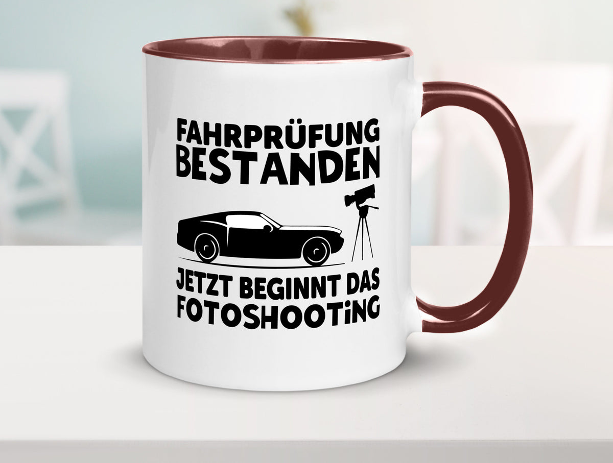 Fahrprüfung bestanden | Autofahren Führerschein Geschenk Humor Geschenkidee Tasse