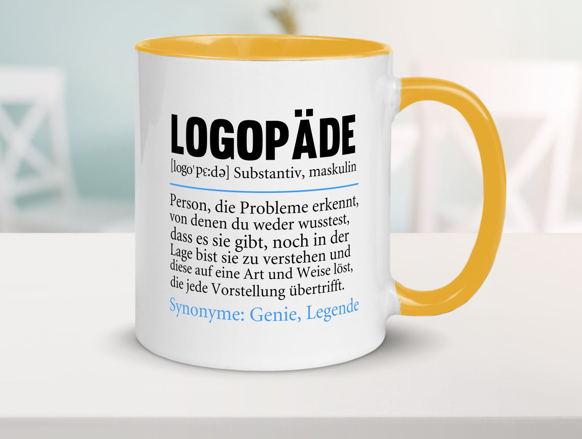 Logopäde | Spruch lustig Sprachtherapie Beruf lustiger Geschenk Arbeit Kollegen Tasse