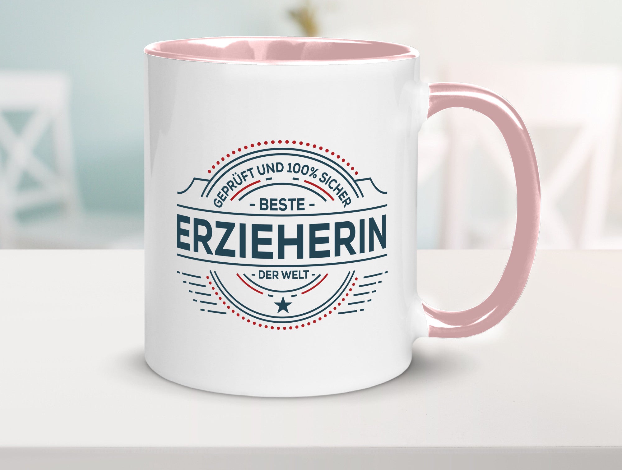 Geprüft und sicher: Erzieherin | Pädagogin Schule Geschenk Humor Geschenkidee
