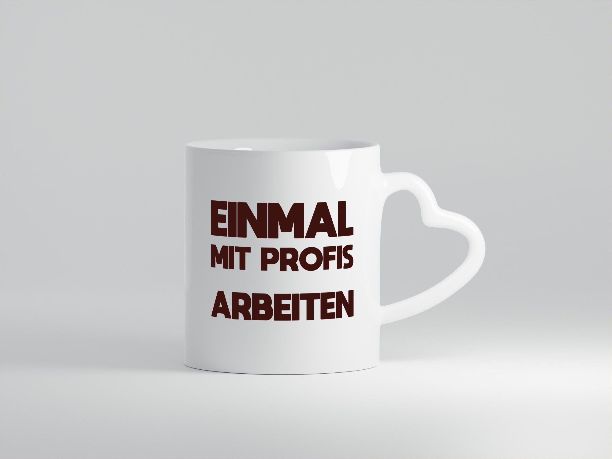 Mit Profis Arbeiten | Arbeit Arbeitskollegen lustig Kollegen Büro Geschenk Tasse