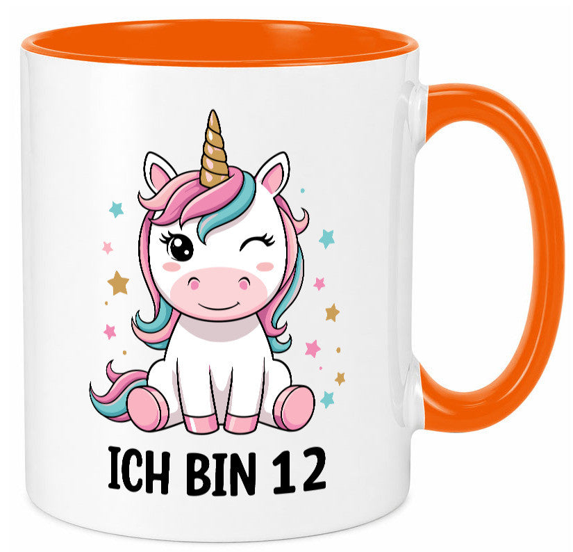 12. Geburtstag | 12 Jahre Einhorn Mädchen lustig Geschenkidee Geschenk Tasse