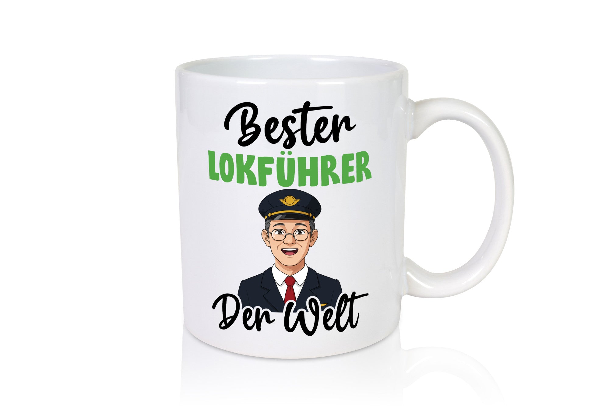 Bester Lokführer | Zug Beruf v2 Geschenkidee Arbeit Kollegen Büro Humor Tasse