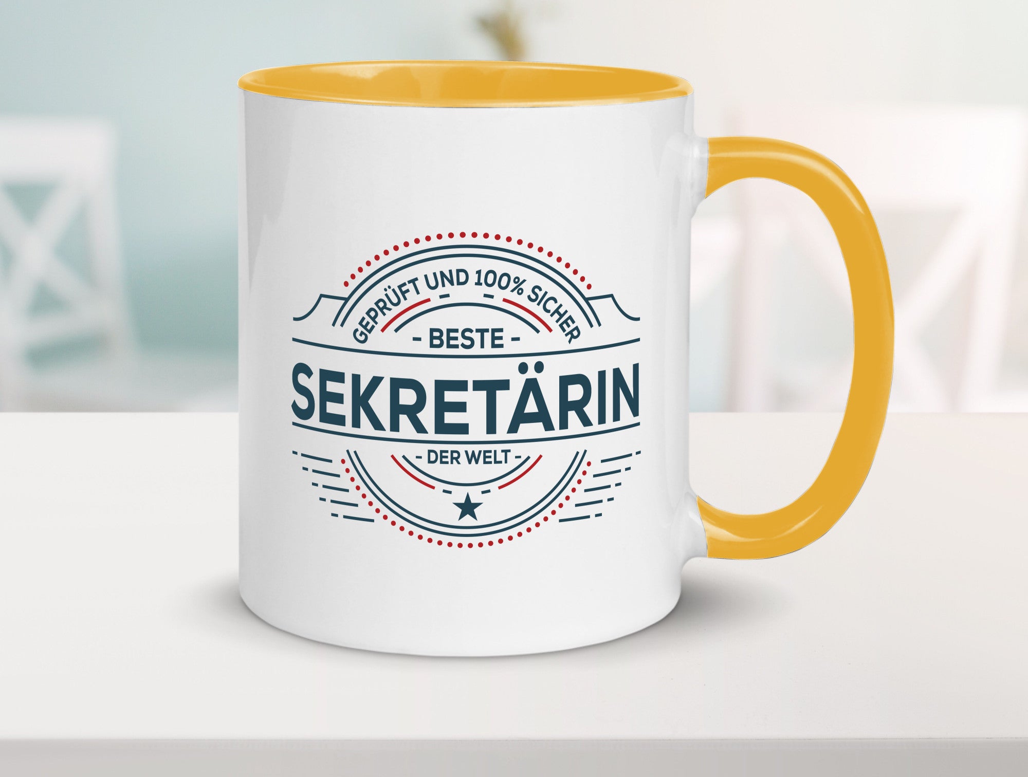 Geprüft und sicher: Sekretärin | Büro Geschenk Arbeit Kollegen lustiger Spruch