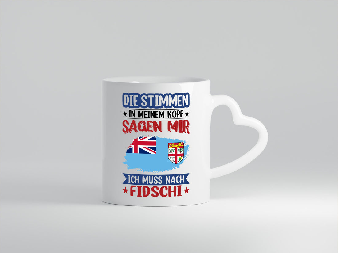 Fidschi | Urlaub Stimmen in meinem Kopf Traumland lustiger Spruch Geschenk Tasse