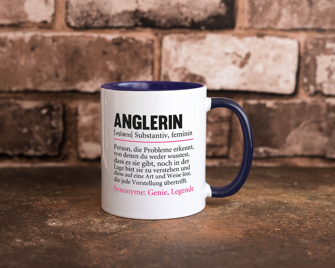 Anglerin | Spruch Angeln Fischerin Beruf Humor Arbeit Kollegen Büro Tasse