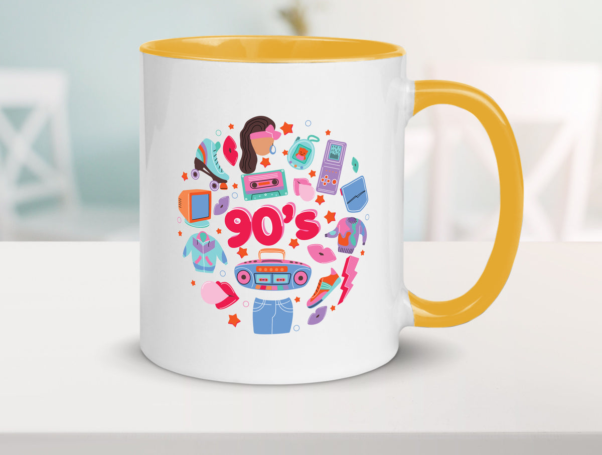 90er Jahre | Alte Zeit Nostalgie Humor Geschenkidee Tasse