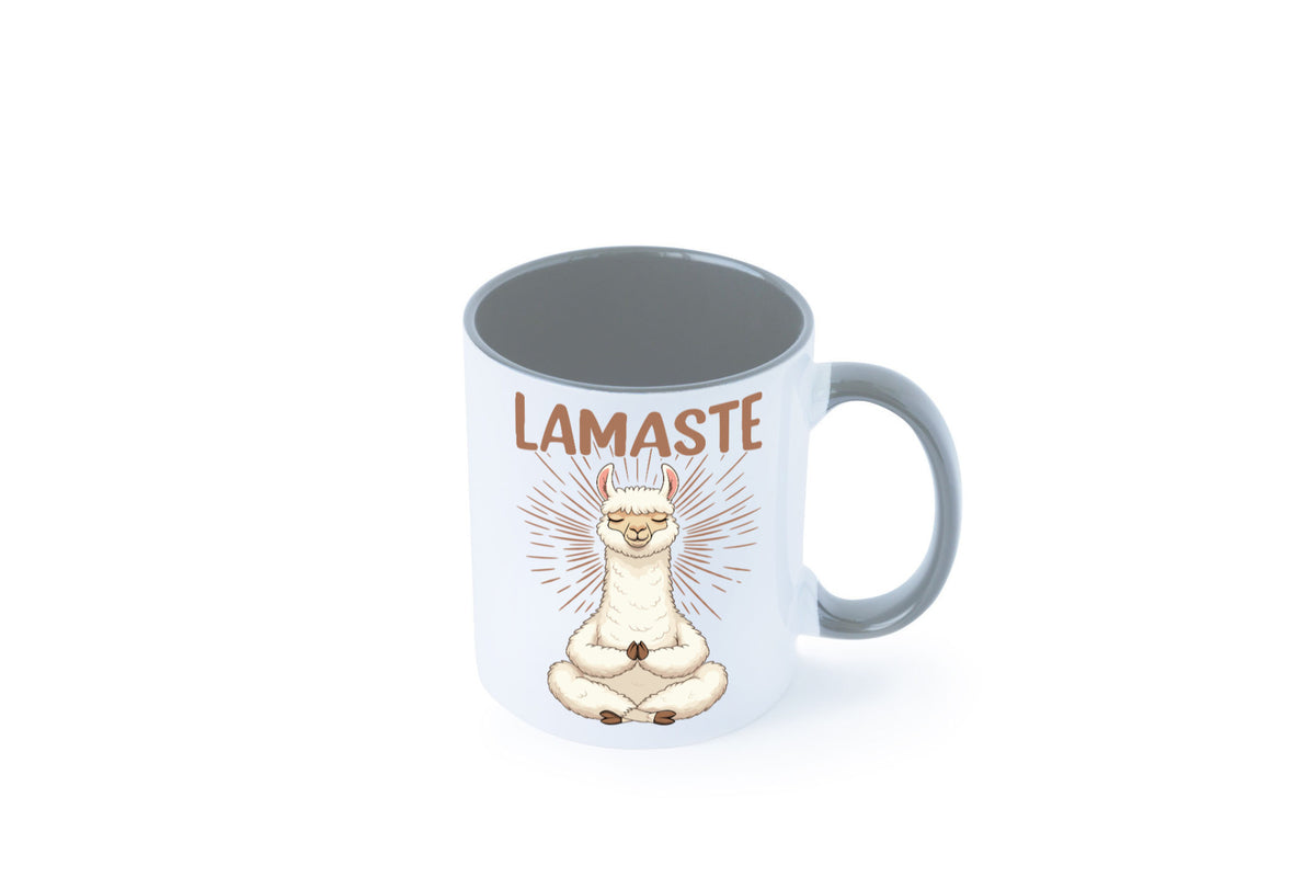 Lamaste | Lama Namaste lustiger Spruch Geschenk Humor Geschenkidee Tasse