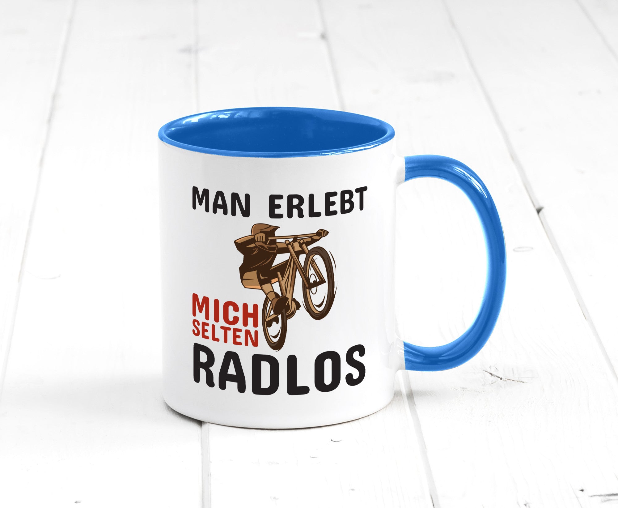 Selten Radlos | Spruchtasse Fahrrad Männer Humor lustiger Spruch Geschenk