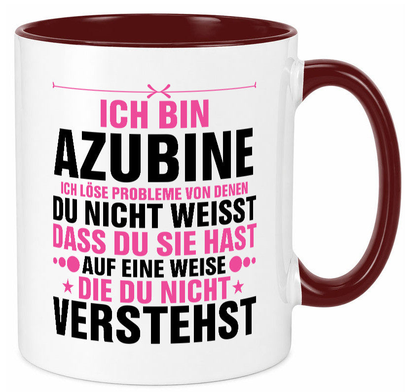 Löse Probleme: Azubine | Ausbildung Lehre Lehrling Geschenk Humor Geschenkidee Tasse