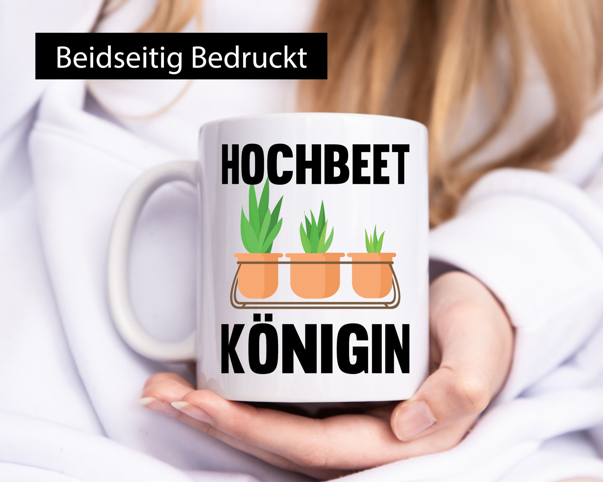Hochbeetkönigin | Gartenarbeit Gärtnern Pflanze Geschenk Arbeit Kollegen Büro