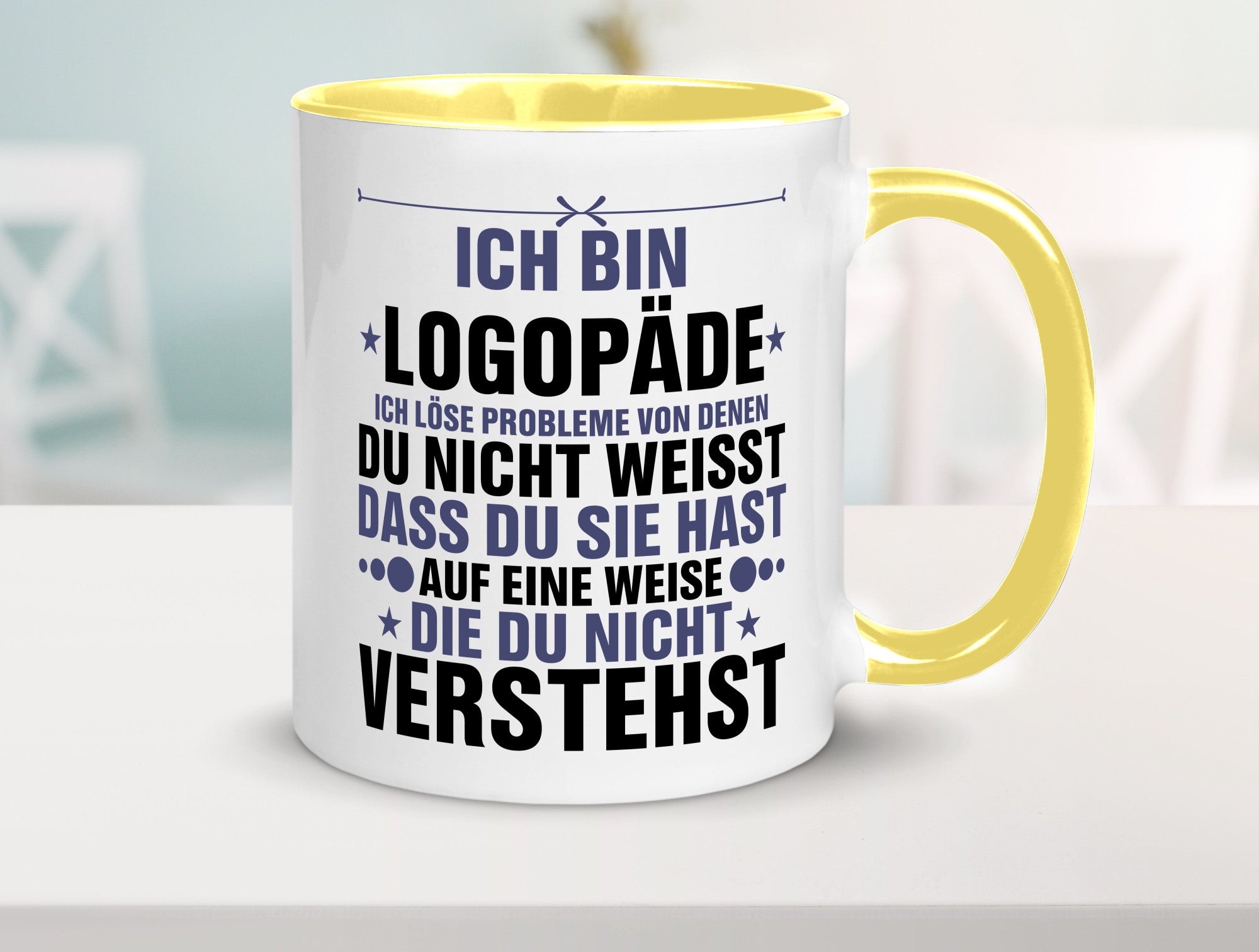 Löse Probleme: Logopäde | Sprachtherapie v2 Geschenkidee Humor Tasse