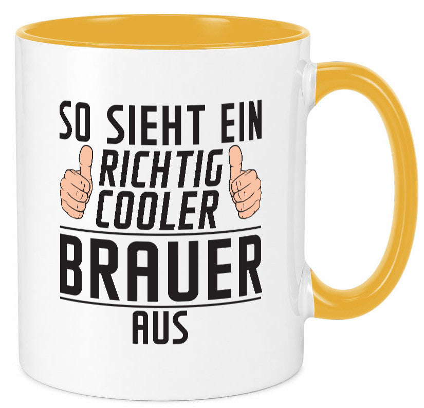 Richtig Cooler Brauer | Bier Brauerei Humor Geschenkidee Tasse