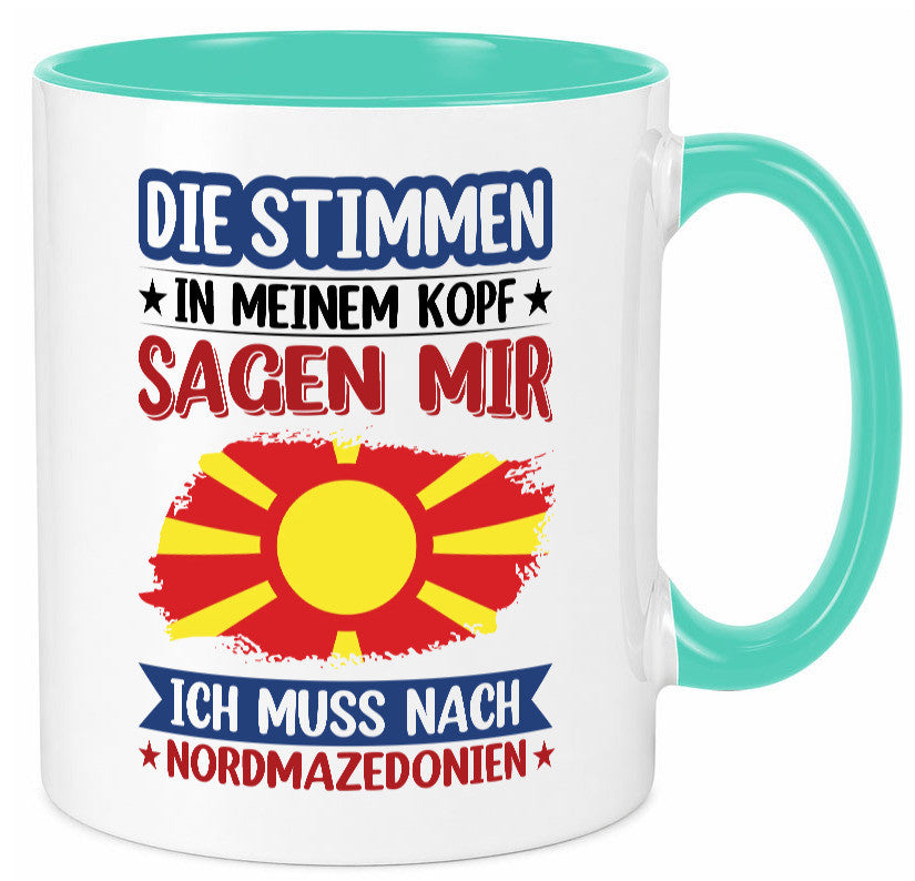 Nordmazedonien | Urlaub Stimmen in meinem Kopf Geschenk Humor Geschenkidee