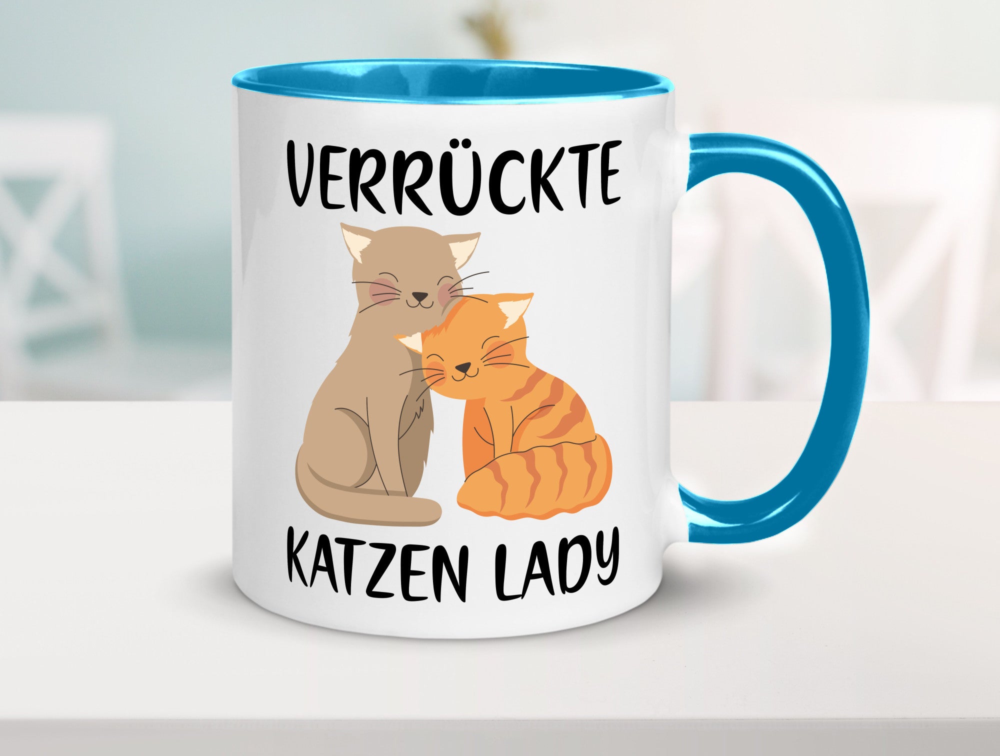 Verrückte Katzen Lady | Ich liebe Katzenliebhaber Geschenk Tierliebhaber Humor