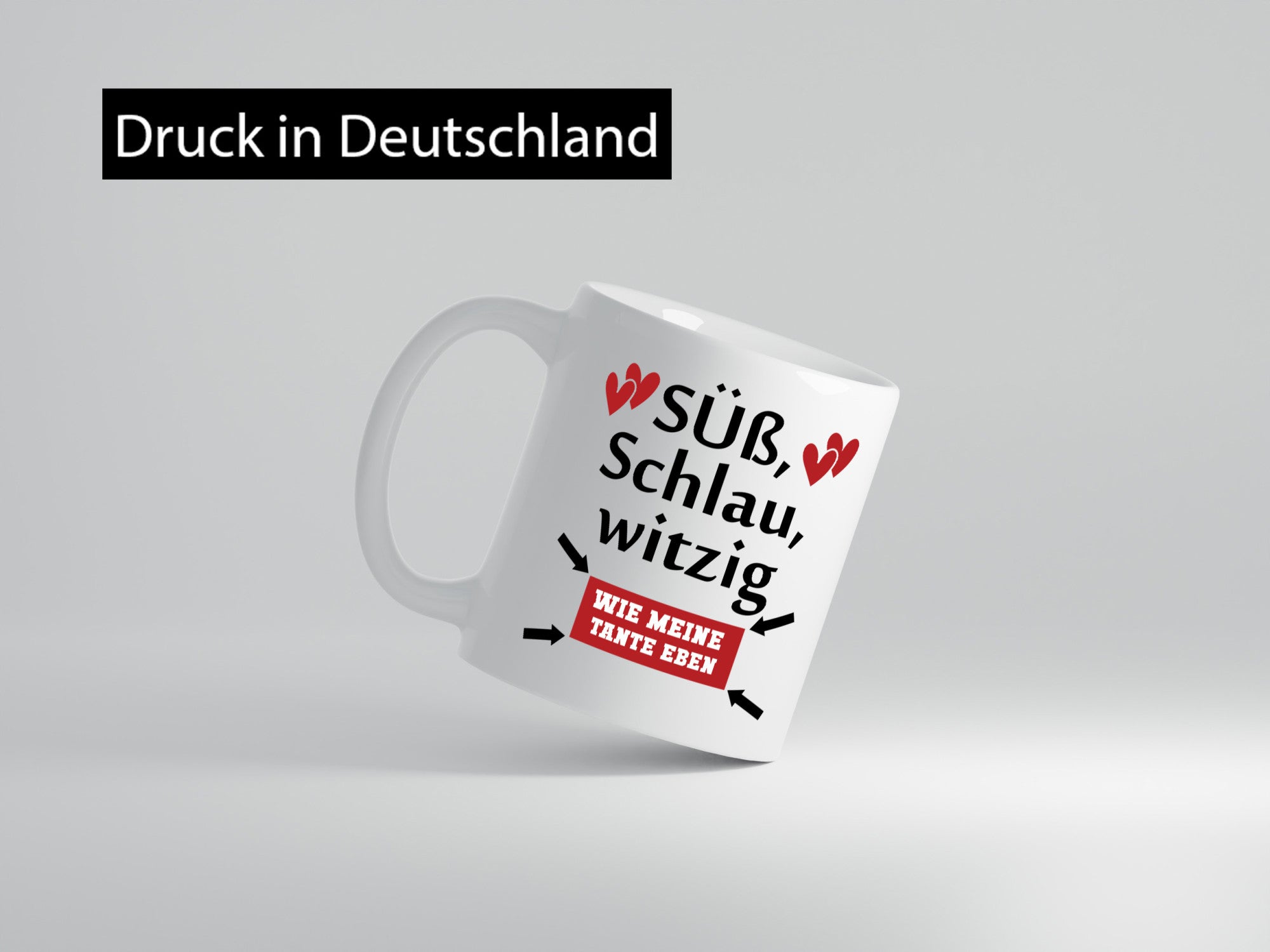 Süß, schlau, Witzig wie meine Tante eben | Tanze Neffe Humor Geschenkidee Tasse