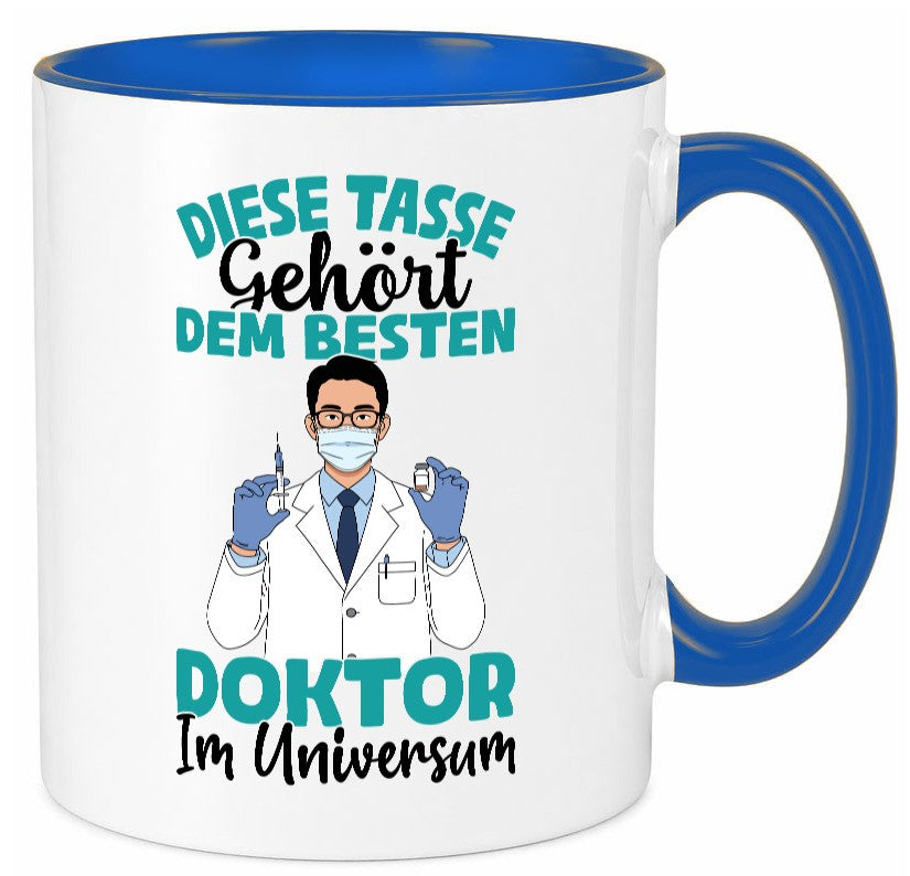 Im Universum: Doktor | Doktorand Doktortitel Geschenk Humor Geschenkidee Tasse