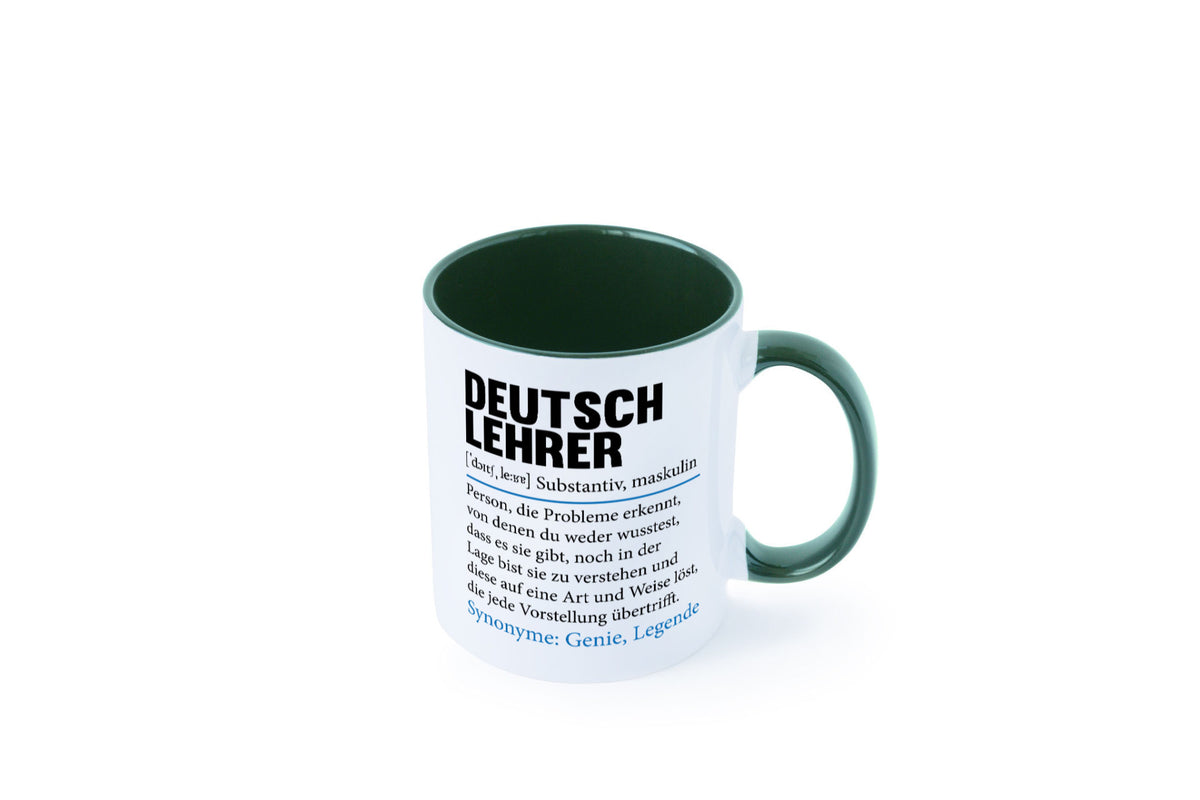 Deutschlehrer Spruch | Lehrer Schule Humor lustig Geschenkidee Geschenk Tasse