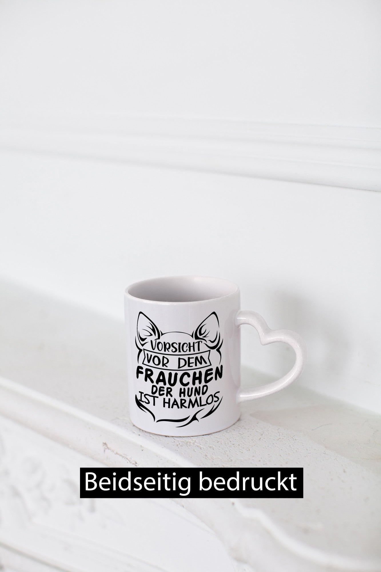 Vorsicht vor dem Frauchen der Hund ist Harmlos Humor Tierliebhaber Geschenkidee