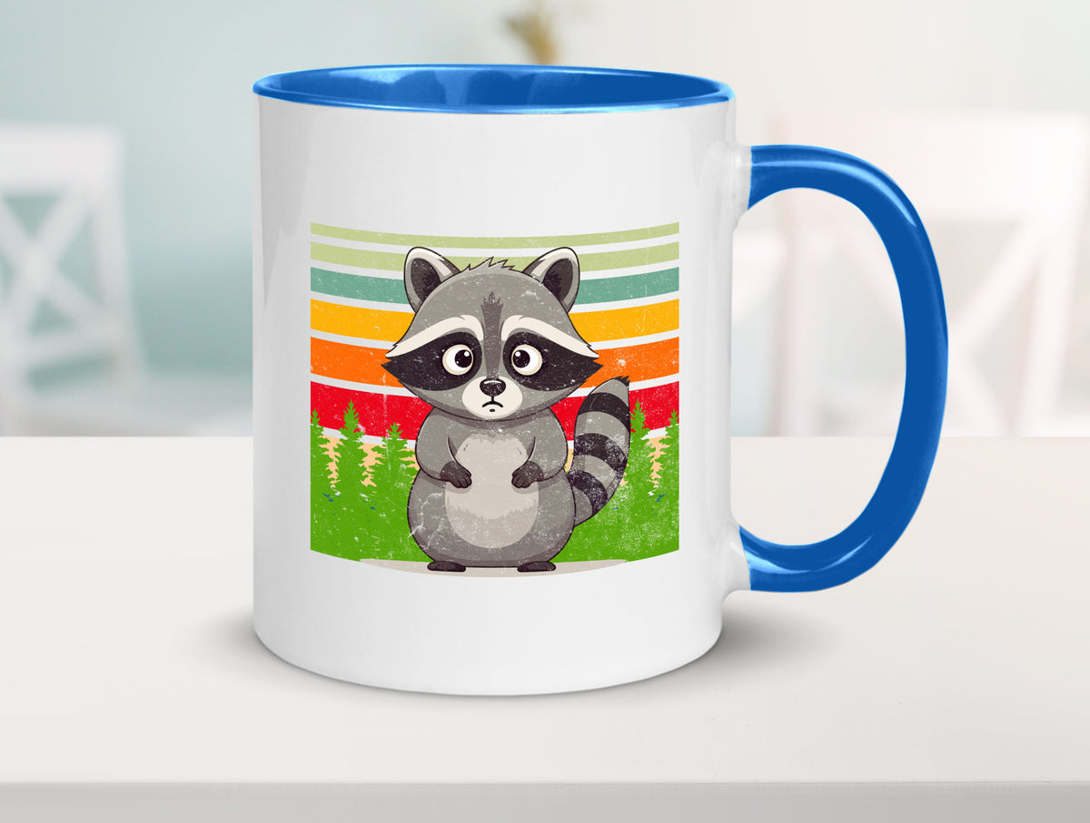 Waschbär | Vintage v2 lustiger Spruch Geschenk Humor Geschenkidee Tasse