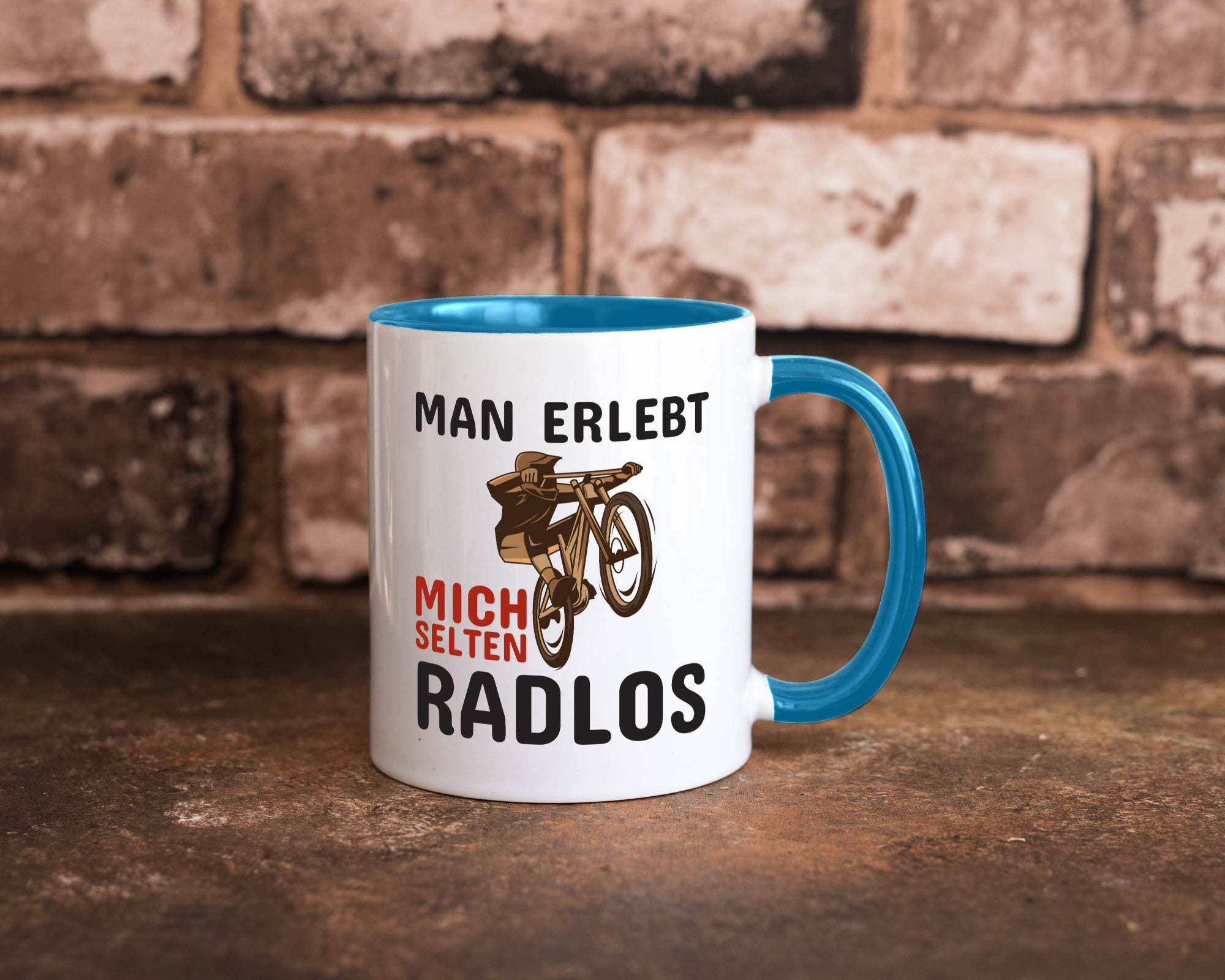 Selten Radlos | Spruchtasse Fahrrad Männer Humor lustiger Spruch Geschenk