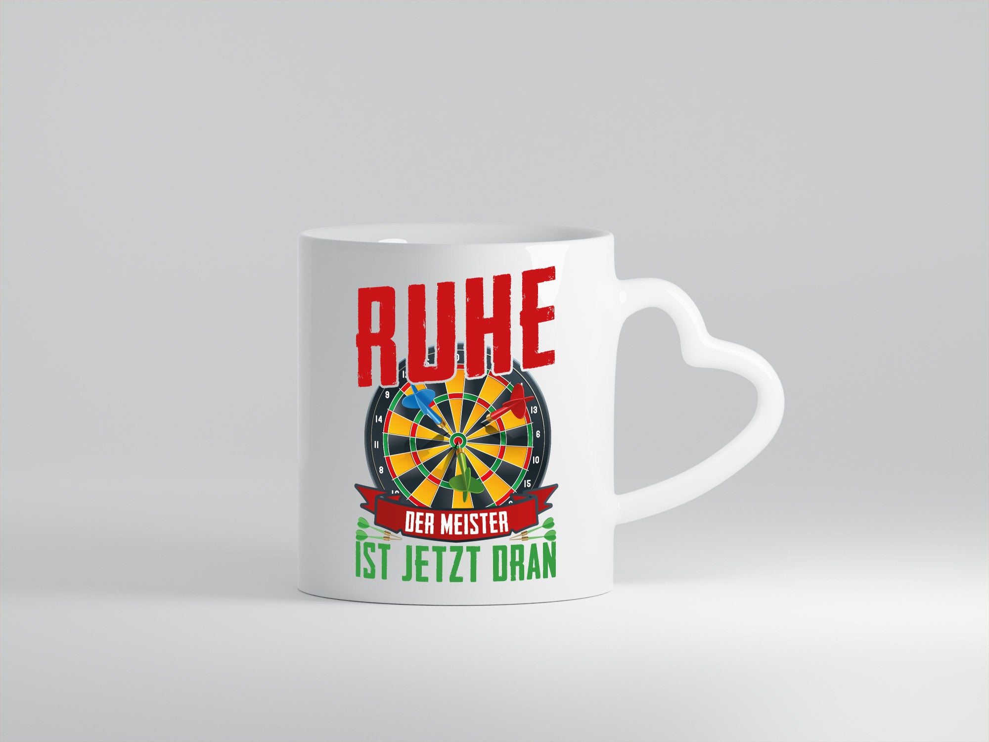 Ruhe der Meister ist dran | Dart Dartspieler Geschenkidee Humor Tasse