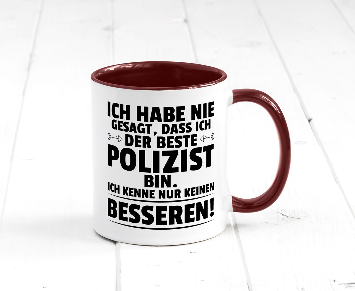 Der Beste Polizist | Polizei Humor Geschenkidee Tasse