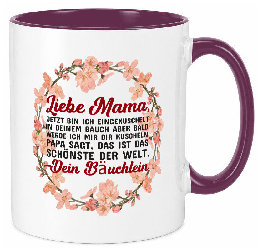 Liebe Mama | Schwangerschaft Tasse Baby süß Humor Familie Geschenkidee