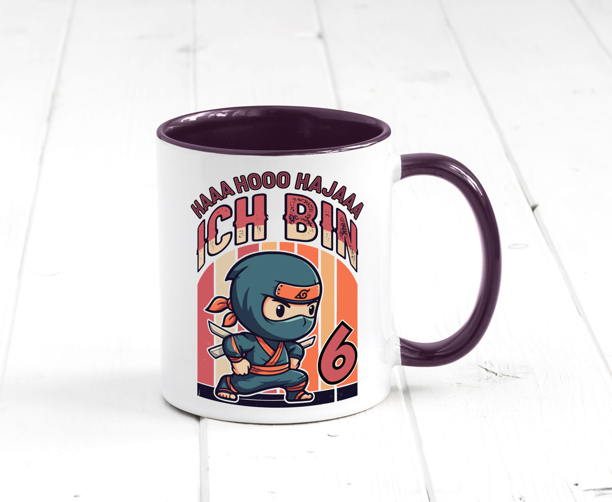 6. Geburtstag | Ninja Junge 6 Jahre Humor Geschenkidee Tasse