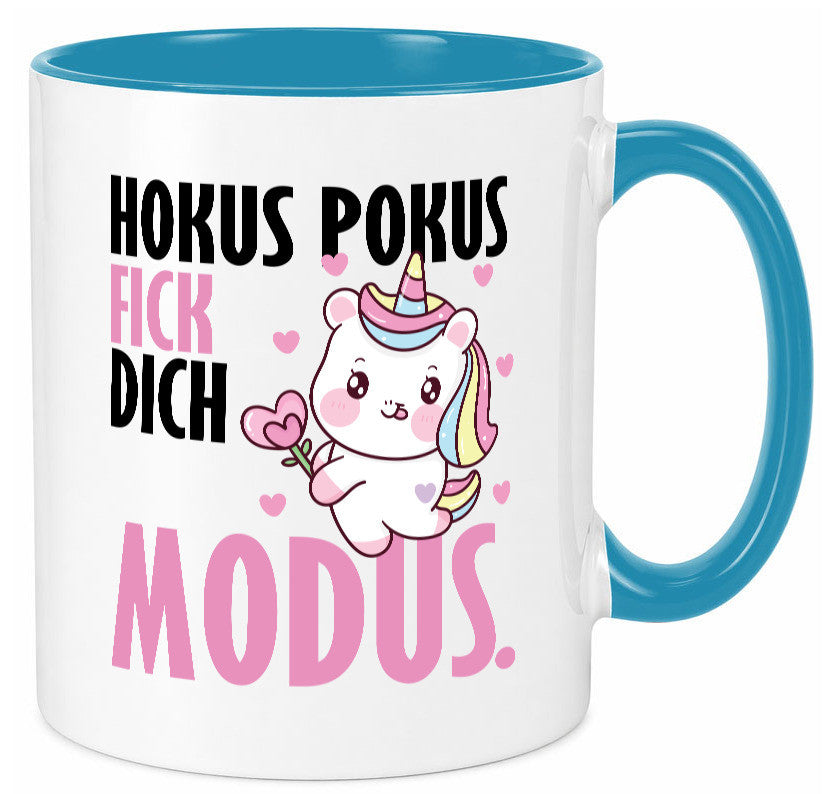 Hokus Pokus lustiger Spruch Geschenk Humor Geschenkidee Tasse