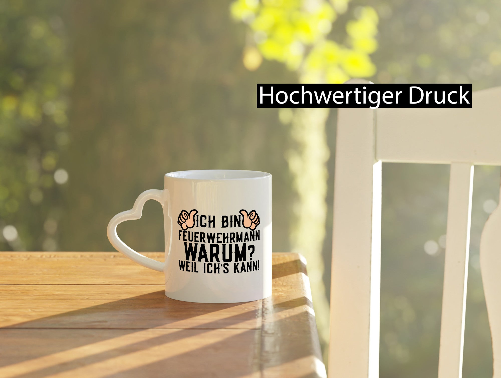 Feuerwehrmann weil ichs kann | Daumen hoch Feuerwehr lustig Humor Geschenkidee
