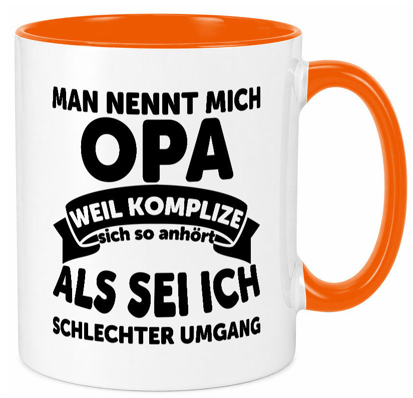 Nenn mich Opa, Komplize schlechter Umgang | Opa Witz Geschenk Familie