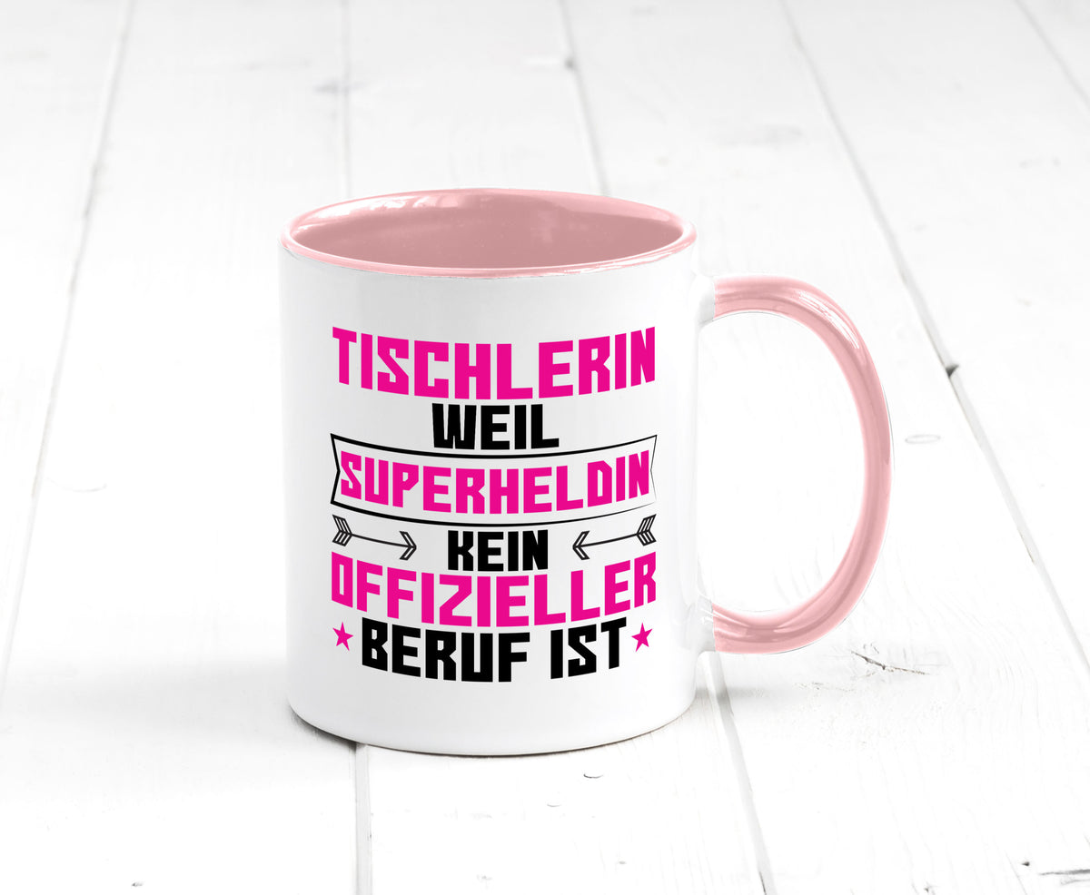 Superheldin Tischlerin | Tischlerei Geschenkidee Humor Tasse