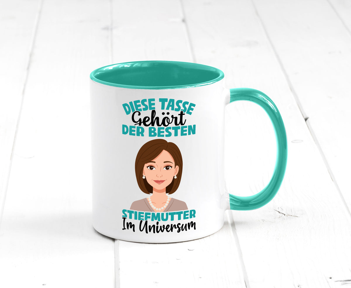 Im Universum: Stiefmutter | Stieftochter Beste Geschenk Familie Geschenkidee Tasse