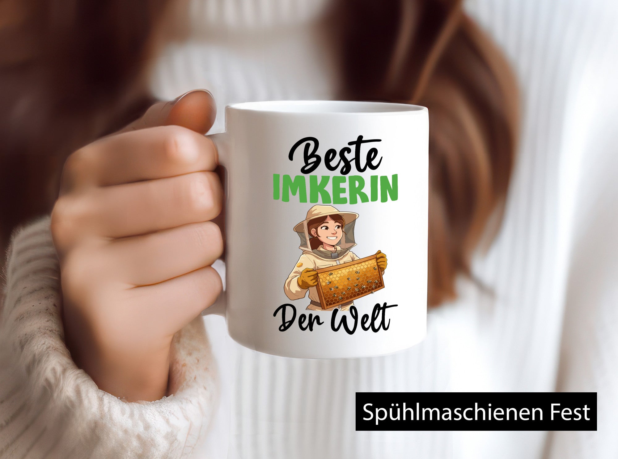 Beste Imkerin | Imkerei v2 Geschenkidee Humor Tasse