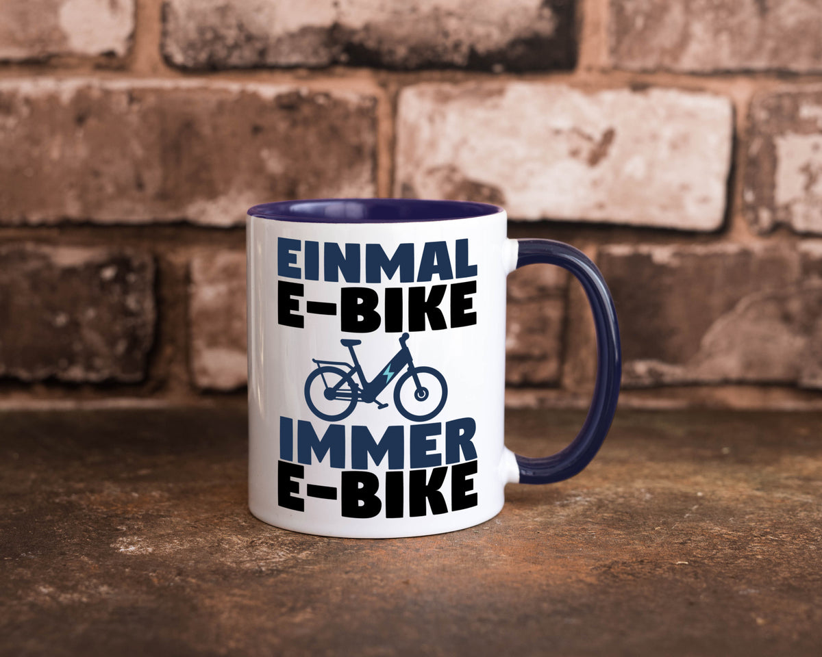 E-Bike Fahrer | Radfahrer Tasse Fahrrad Elektrorad lustiger Spruch Geschenk