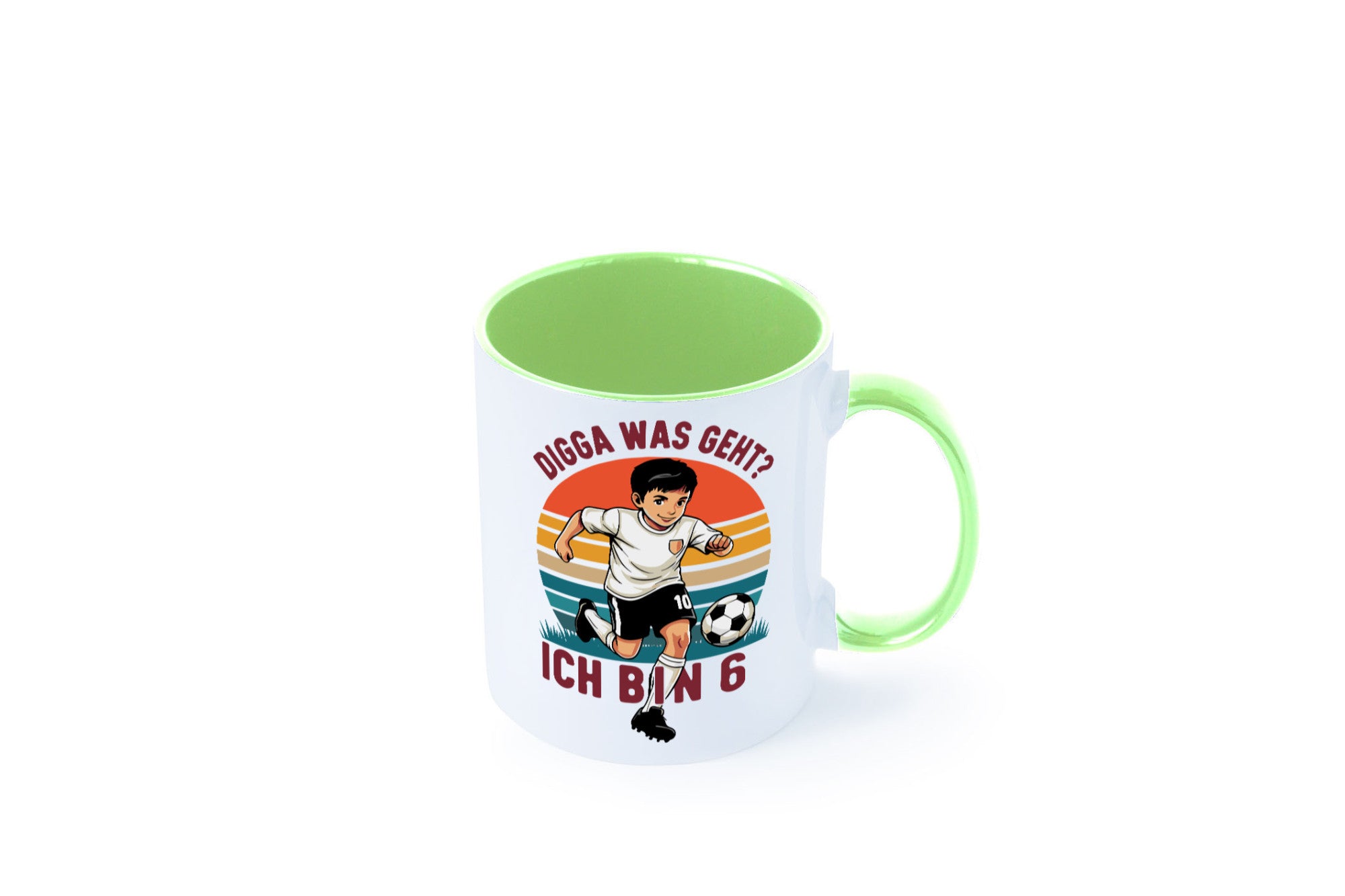 6 Geburtstag | Jahre Digga was geht ab Fußball lustiger Spruch Geschenk