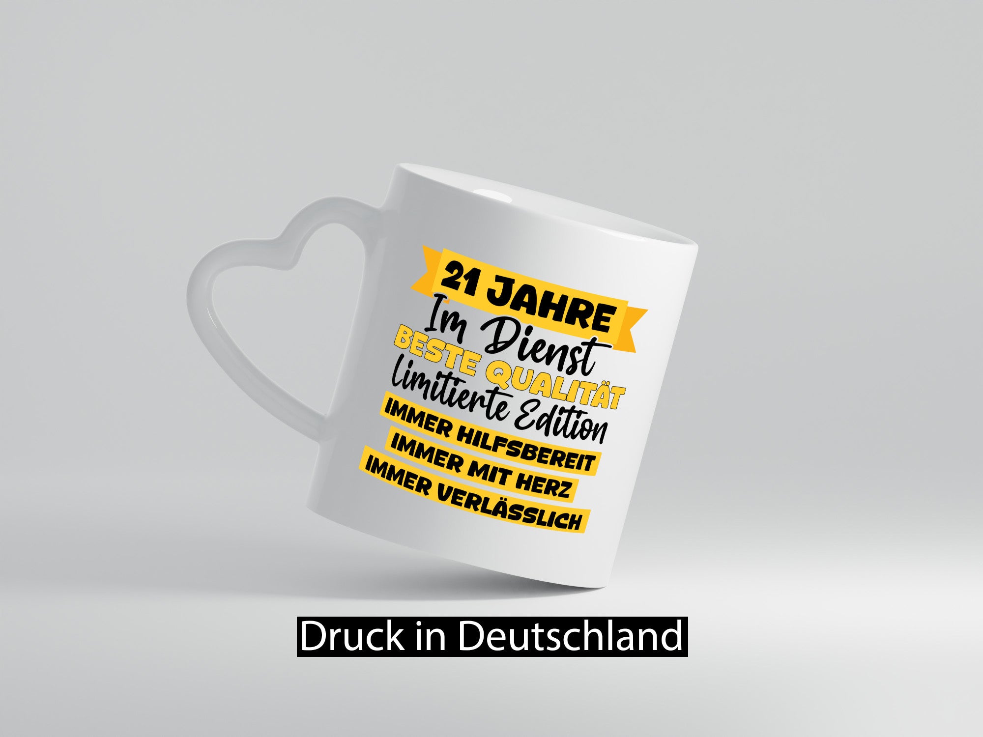 21 Jahre im Dienst | Jubiläum Arbeit v8 lustig Kollegen Büro Geschenk Tasse