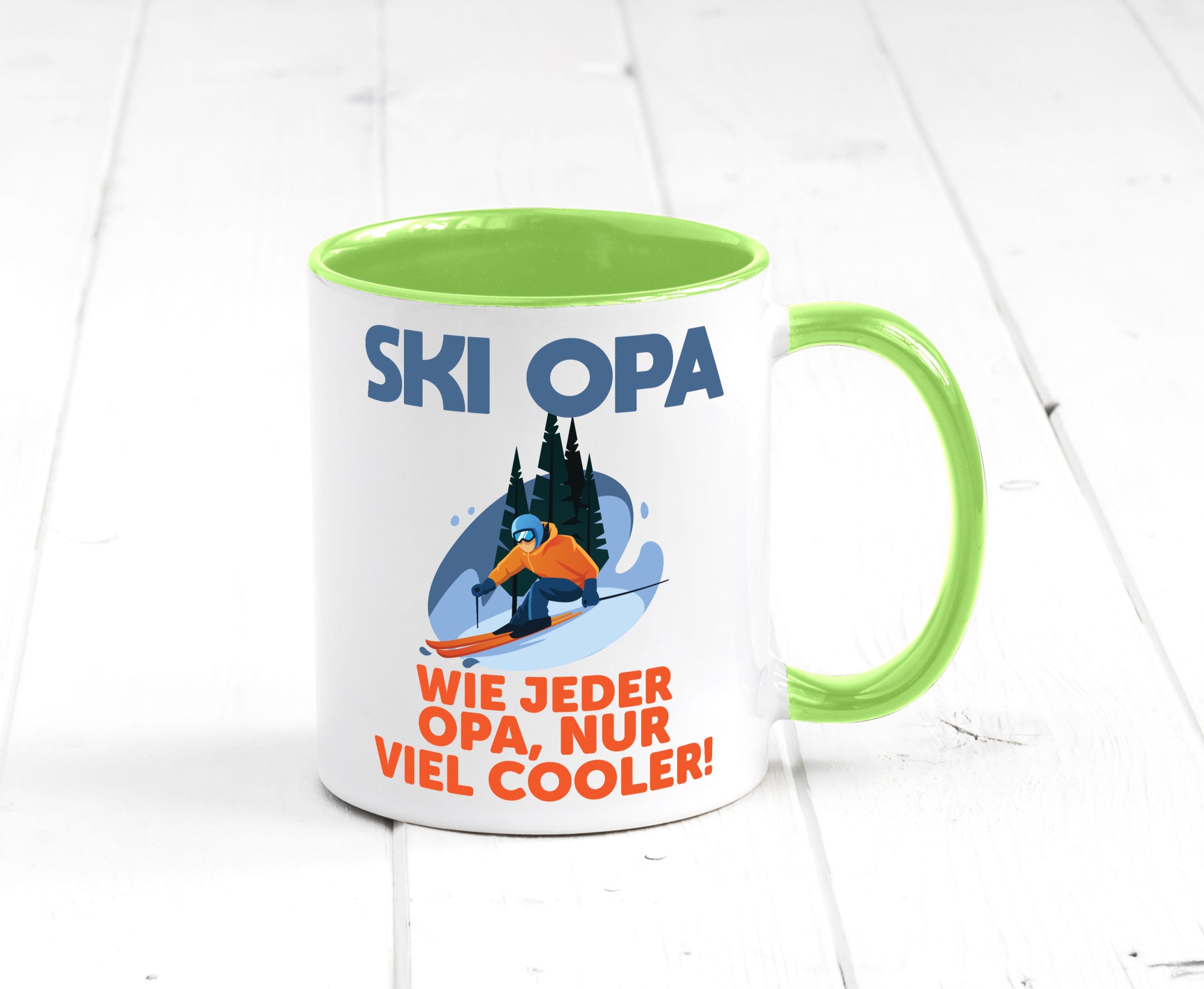 Ski Opa, normal, nur cooler | Skifahrer Bäume Schnee Geschenkidee Familie Humor