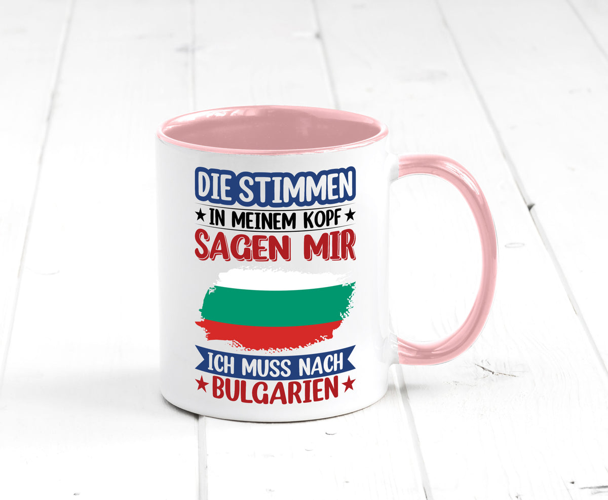Bulgarien | Urlaub Stimmen in meinem Kopf Traumland Humor Geschenkidee Tasse