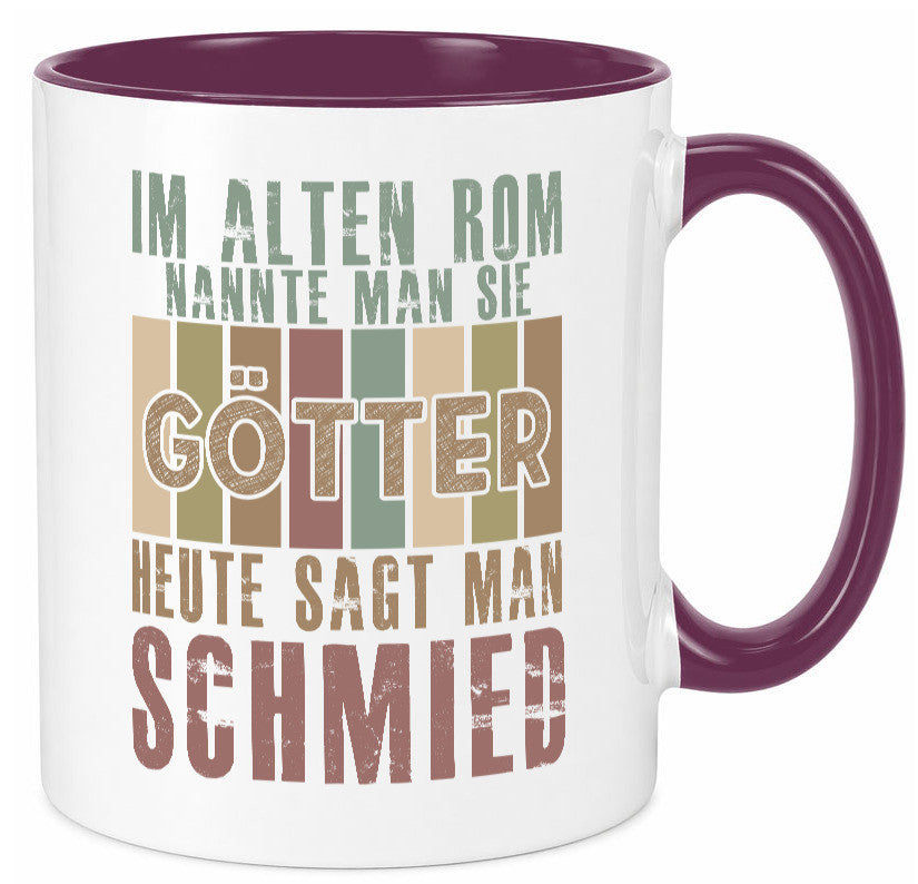 Heute sagt man: Schmied | schmieden lustig Humor Geschenkidee Geschenk Tasse