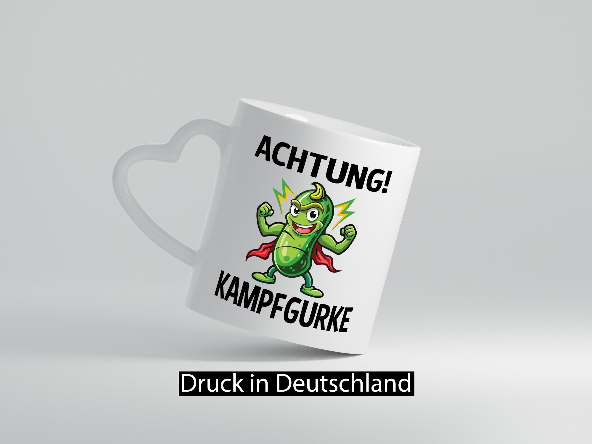 Achtung Kampfgurke | Kult Lustige Gurke v2 Humor Geschenkidee Tasse