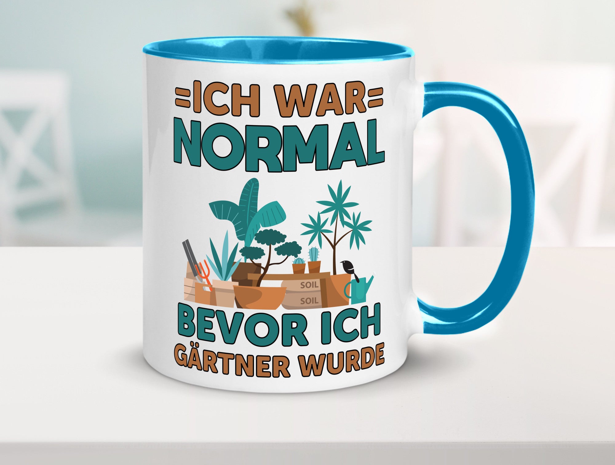 Ich war normal bevor Gärtner wurde | Garten lustiger Spruch Geschenk Humor