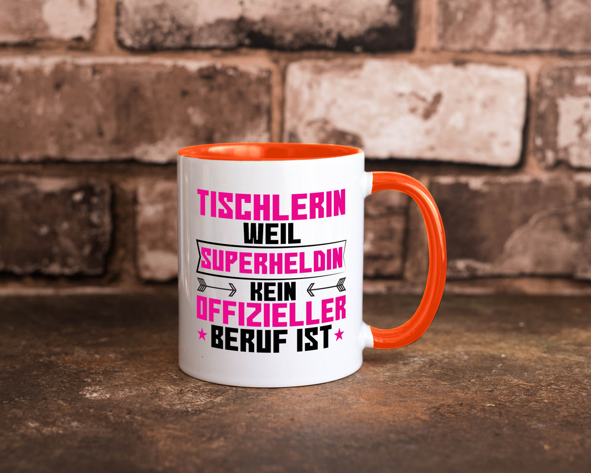 Superheldin Tischlerin | Tischlerei Geschenkidee Humor Tasse