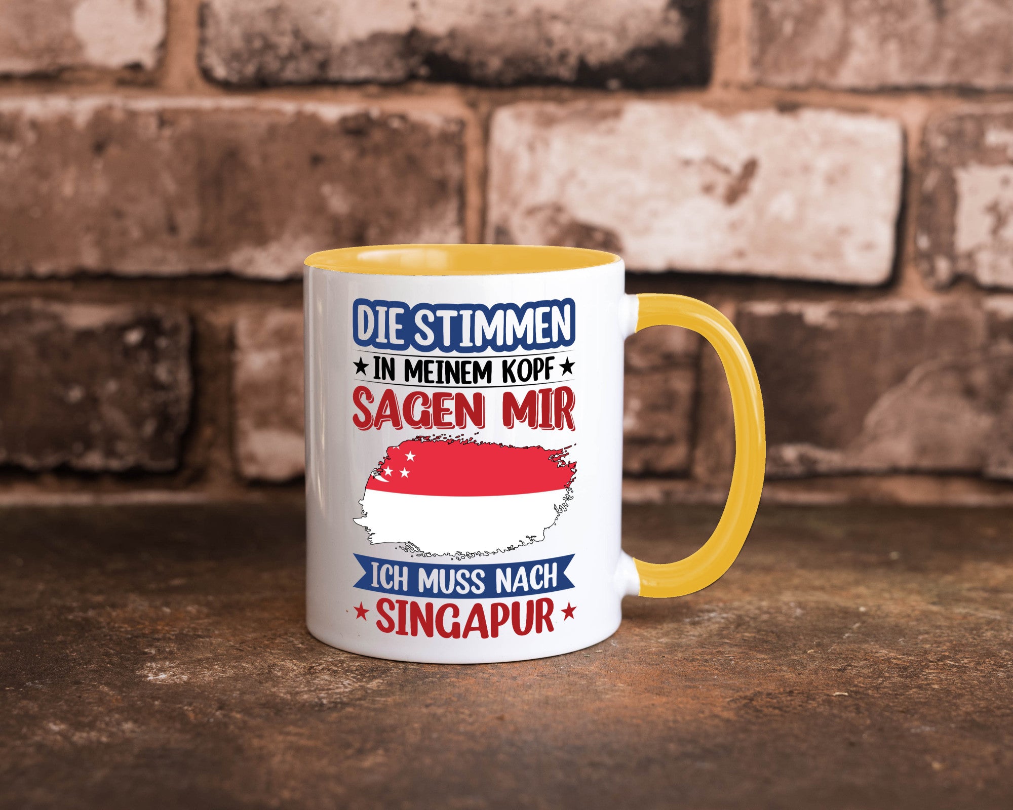 Singapur | Urlaub Stimmen in meinem Kopf Traumland v2 lustiger Spruch Geschenk