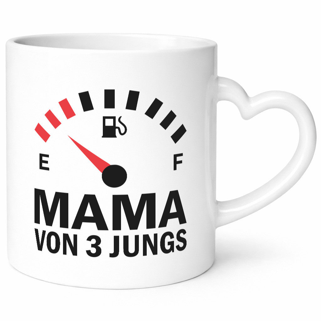 Mama von 3 Jungs | Muttertag Geschwister lustiger Spruch Geschenk Familie