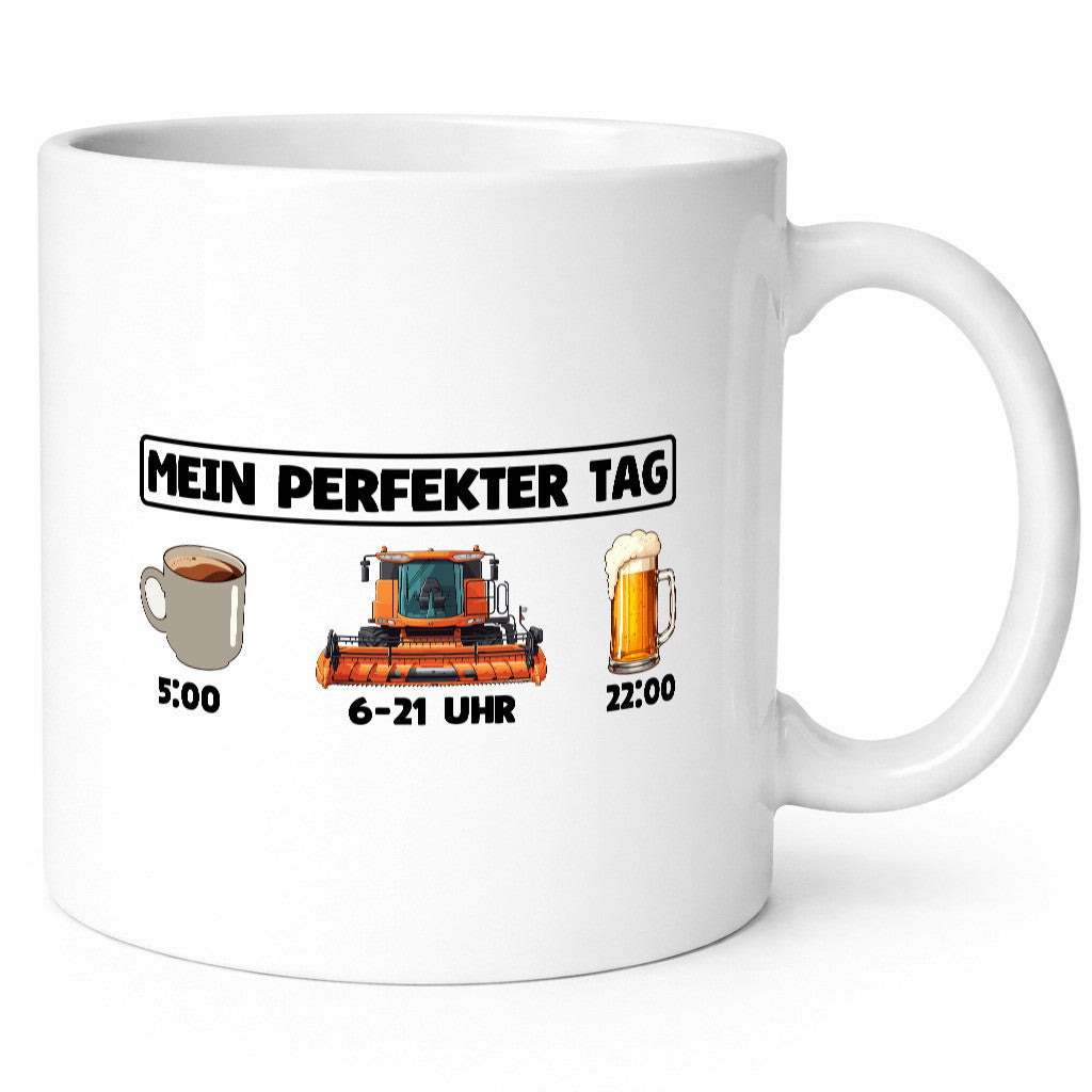 Perfekter Tag | Feldarbeit Mähdrescher Landwirt Humor Arbeit Kollegen Büro