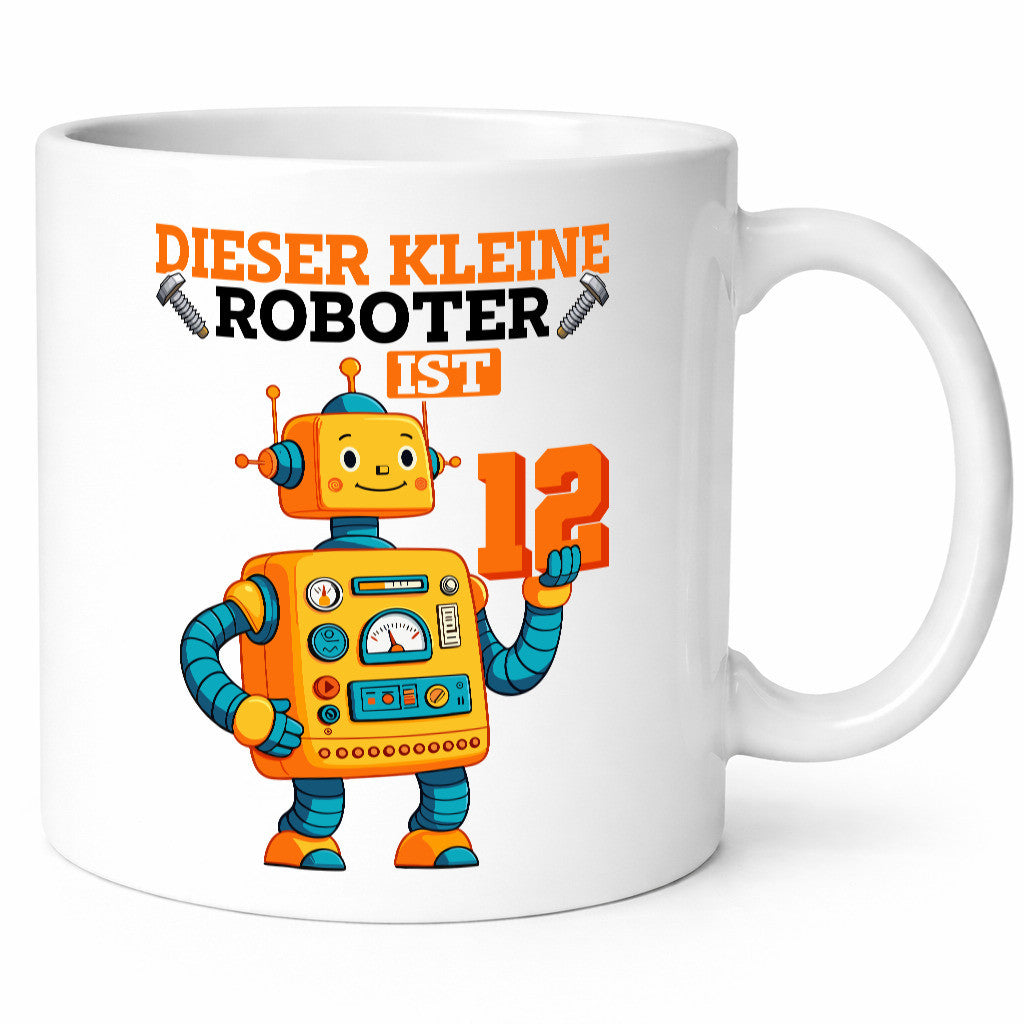 12. Geburtstag | 12 Jahre Roboter Junge Humor Geschenkidee Tasse