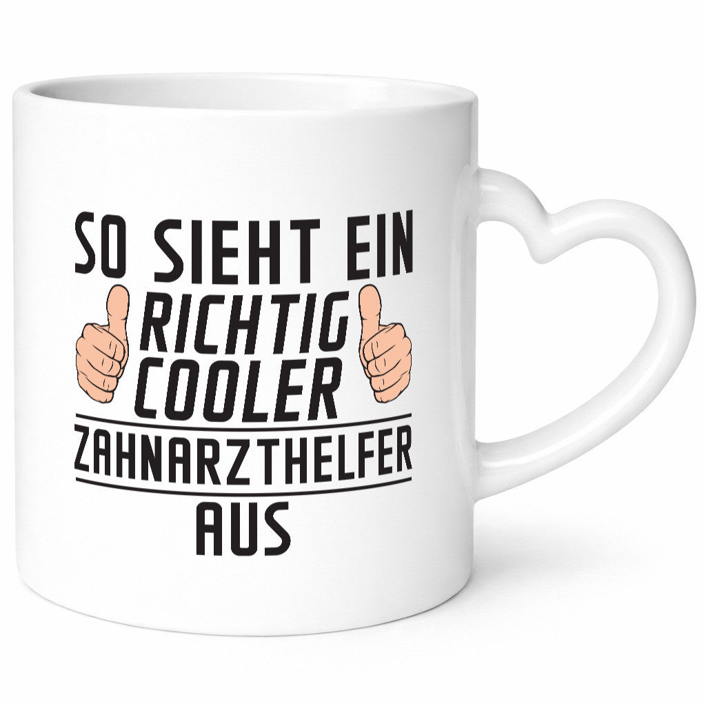 Richtig Cooler Zahnarzthelfer | Zahnmedizin Geschenkidee Humor Tasse