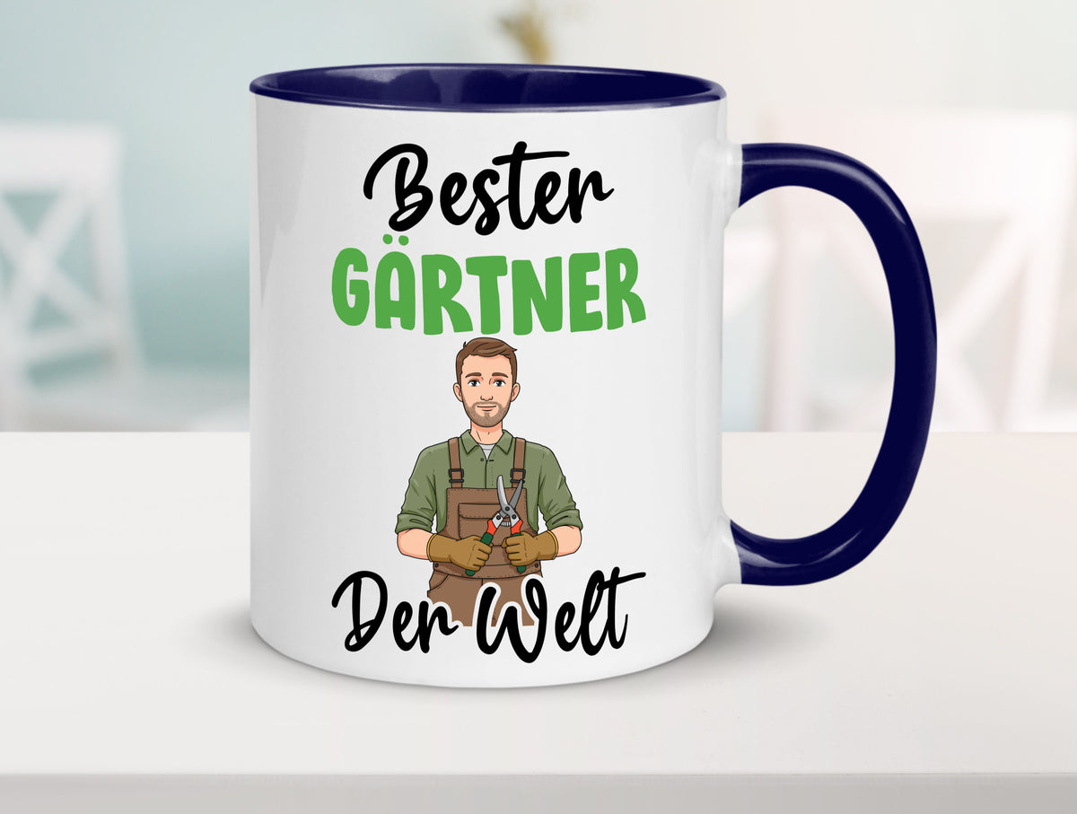 Bester Gärtner | Gartenbau v2 Geschenk Humor Geschenkidee lustiger Spruch Tasse